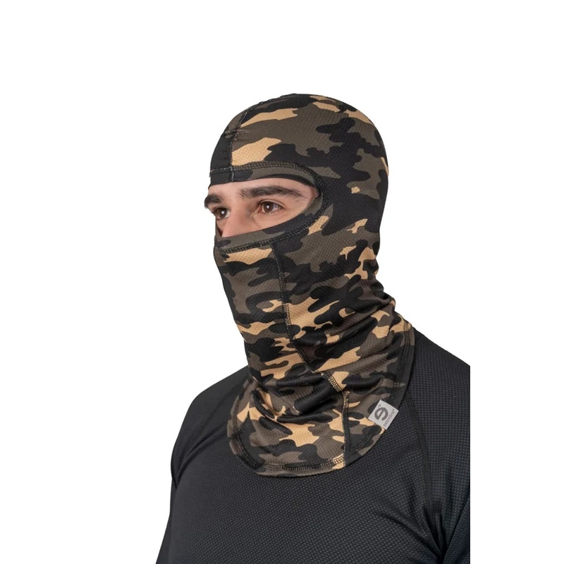 Motorradhaube nanosilver® camouflage grün