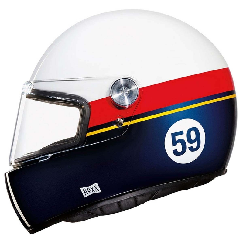 Nexx X.G100R Integral Motorradhelm weiß-rot-blau Ausverkauf