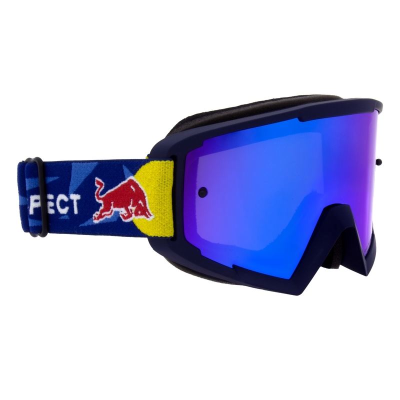 Motocrossbrille Red Bull Spect WHIP blau mit blauen Gläsern