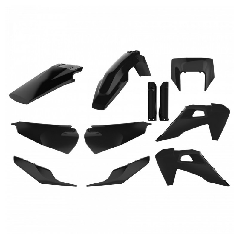 Satz Kunststoffteile POLISPORT enduro schwarz