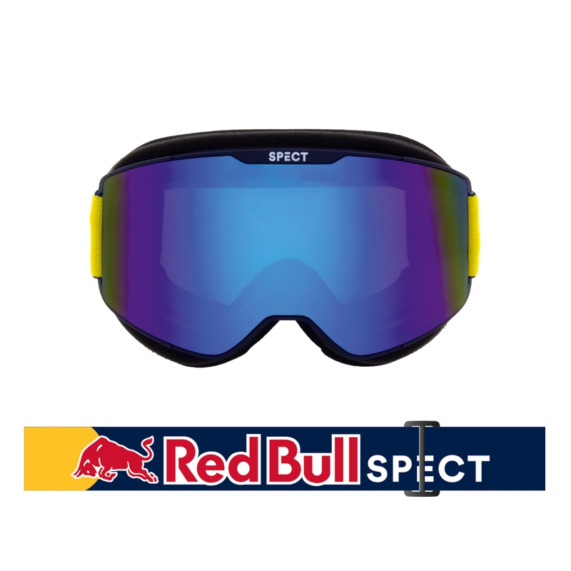 Motocross-Snowcross-Brille Red Bull Spect TORP blau mit blauen Gläsern