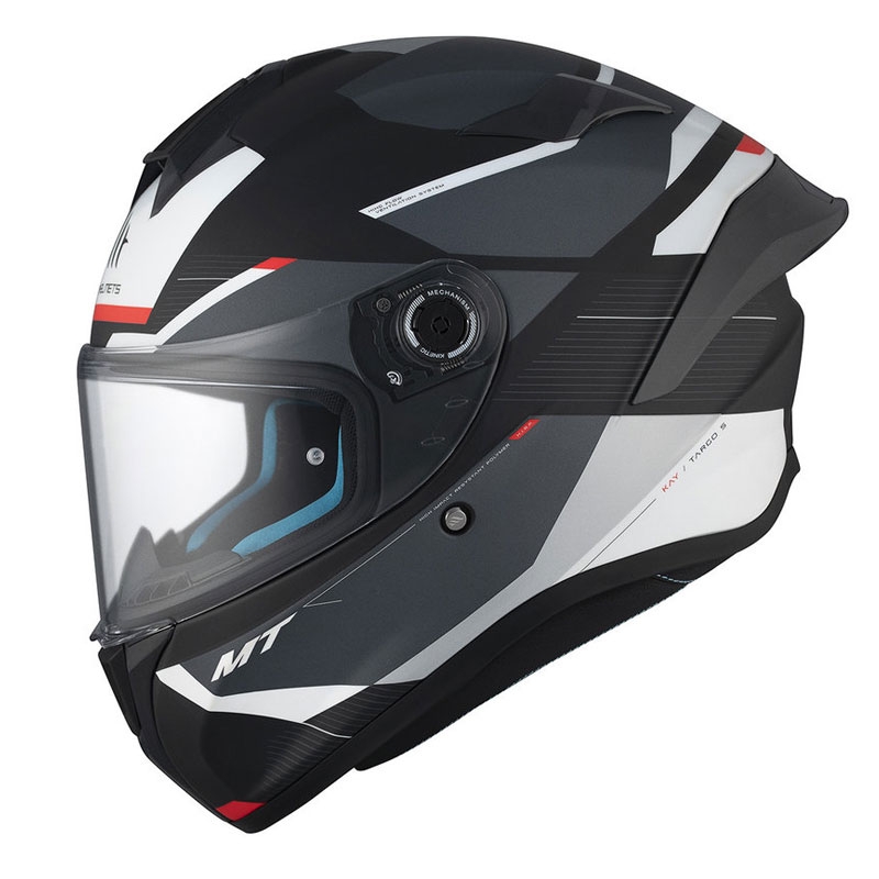 MT TARGO S KAY B2 Integral Motorradhelm matt schwarz-grau-weiß