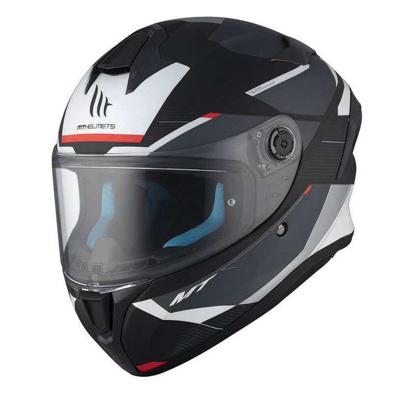 MT TARGO S KAY B2 Integral Motorradhelm matt schwarz-grau-weiß