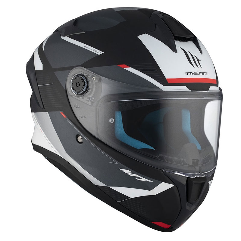 MT TARGO S KAY B2 Integral Motorradhelm matt schwarz-grau-weiß