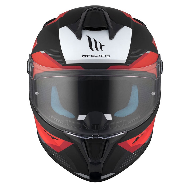 Integral-Motorradhelm MT TARGO S KAY B5 matt schwarz-rot-weiß Ausverkauf