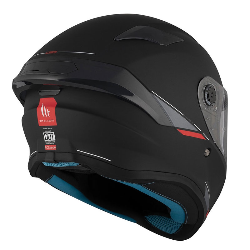 MT TARGO S SOLID A1 Integral Motorradhelm mattschwarz