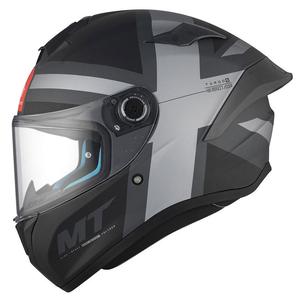 MT TARGO S BRITAIN C2 Integral Motorradhelm matt schwarz-grau