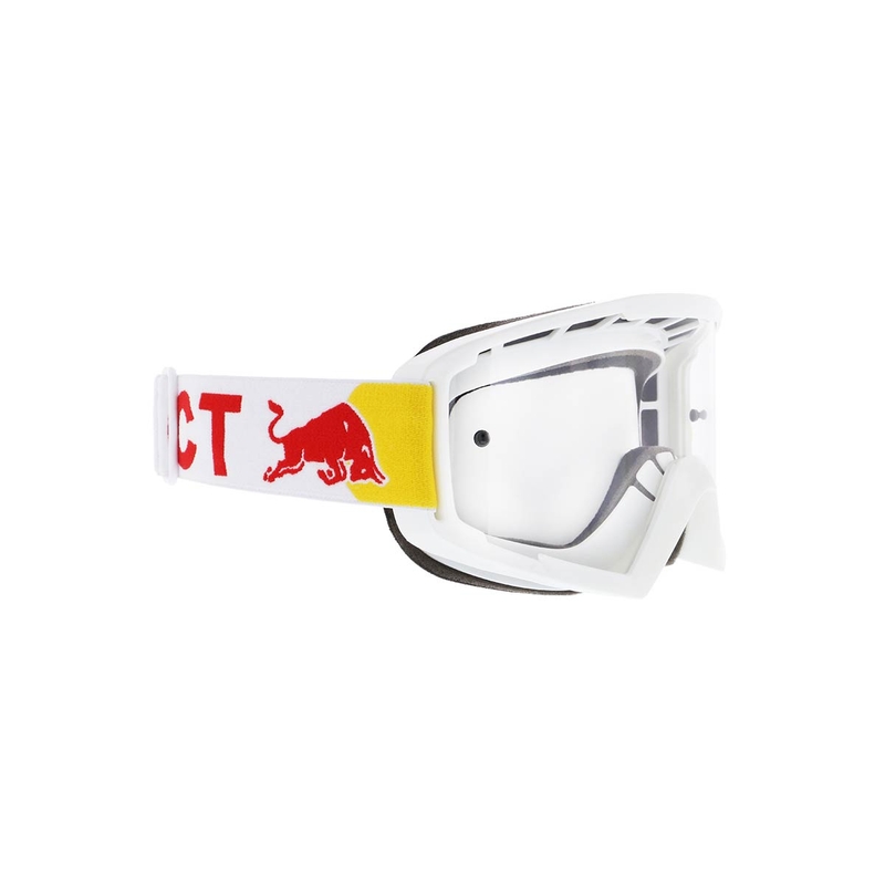 Motocrossbrille Red Bull Spect WHIP weiß mit klaren Gläsern