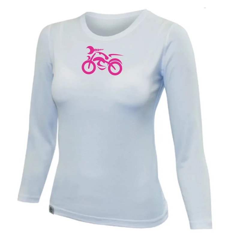 Damen T-Shirt nanosilver® MOTOLADY weiß - Langarm
