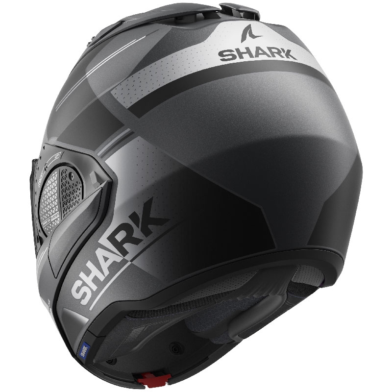 SHARK EVO-GT Tekline schwarz-grau matt tipping Helm