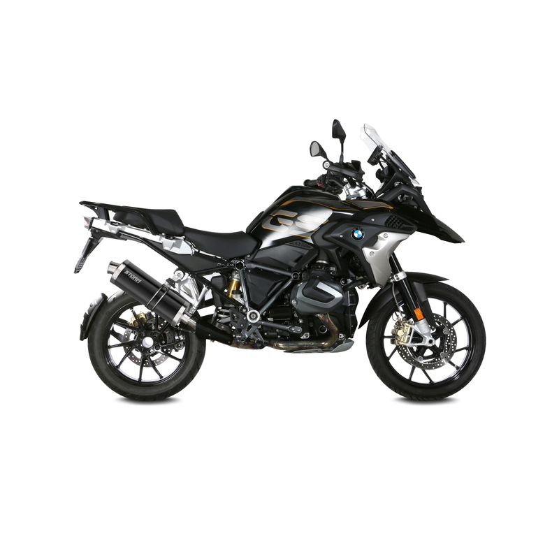 Auspuffendstück STORM OVAL Steel black für BMW R 1250 GS 2019-2023, BMW R 1250 GS Adventure 2019-2023
