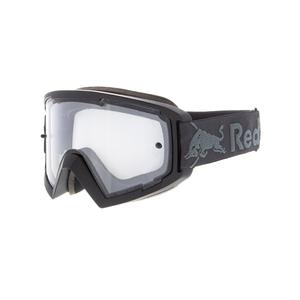 Motocrossbrille Red Bull Spect WHIP dunkelgrau mit klaren Gläsern