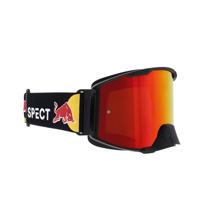 Motocrossbrille Red Bull Spect STRIVE S schwarz mit orangefarbener Scheibe