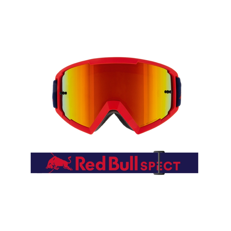 Motocrossbrille Red Bull Spect WHIP rot mit orangenem Glas