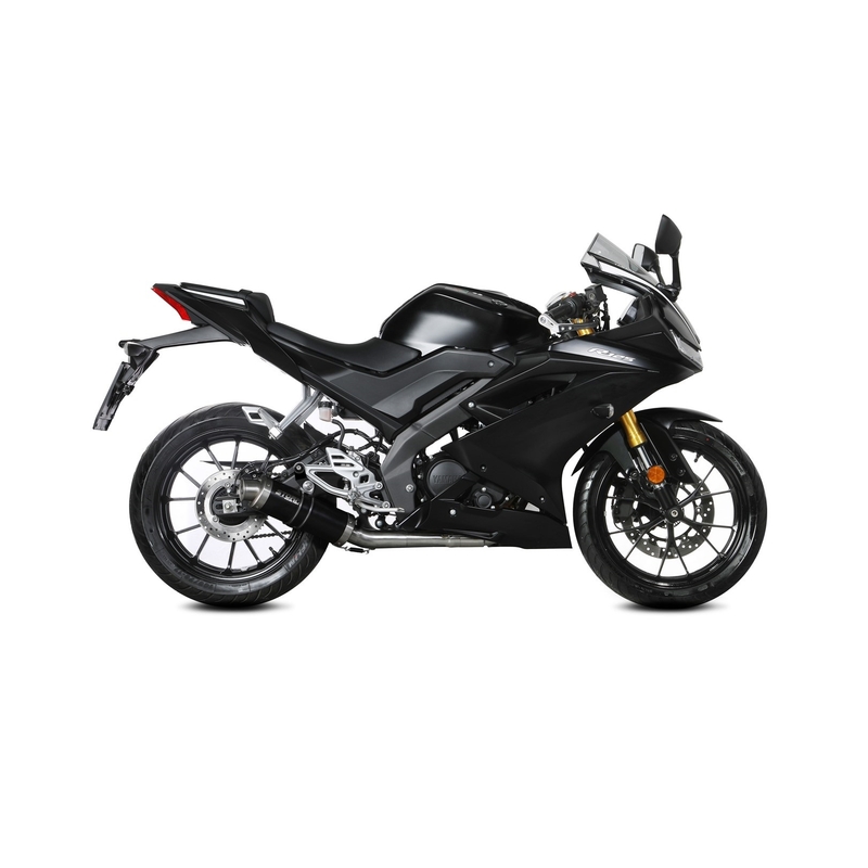 Auspuff komplett 1x1 STORM GP schwarz für YAMAHA YZF-R 125 2019-2024, YAMAHA MT 125 2020-2026