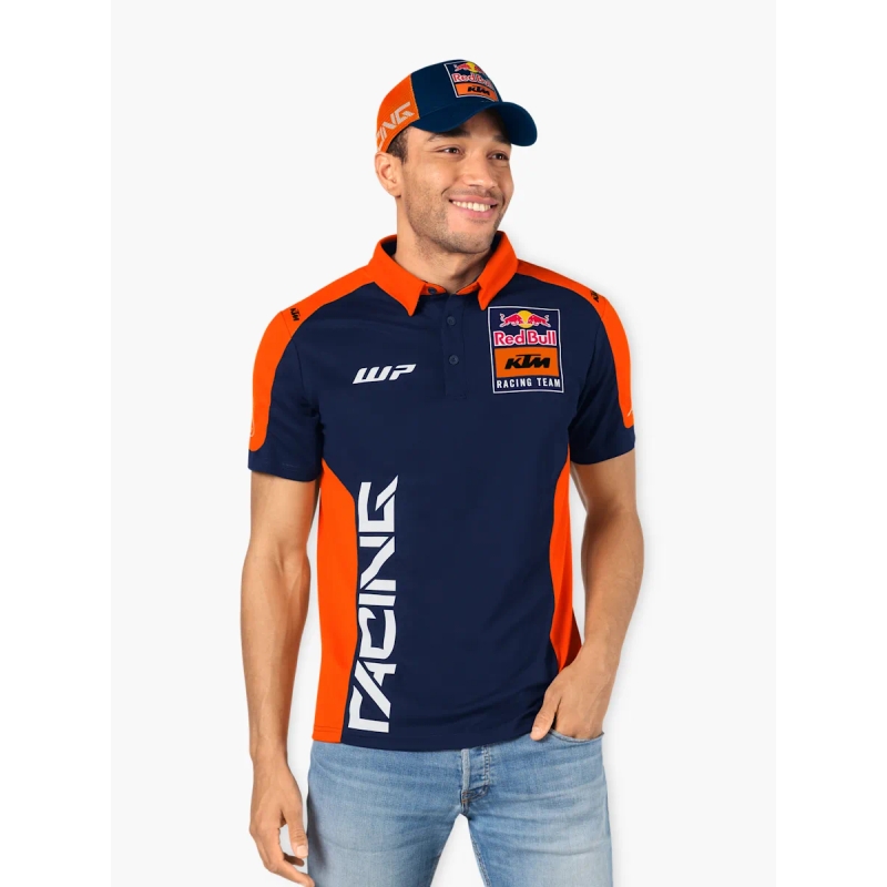 Poloshirt KTM Replica Team blau-orange Ausverkauf