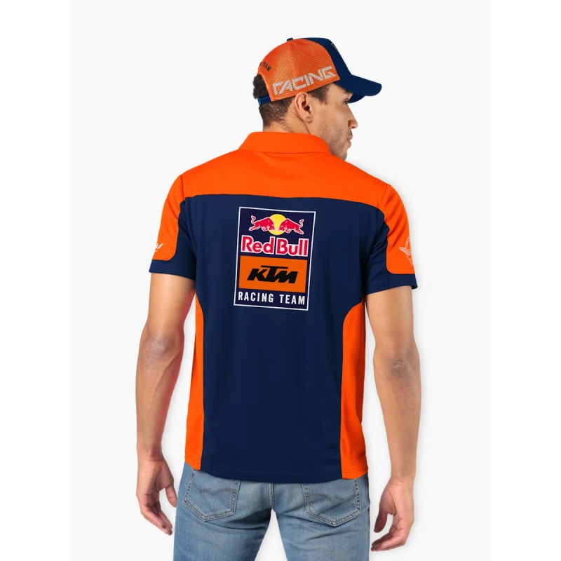 Poloshirt KTM Replica Team blau-orange Ausverkauf