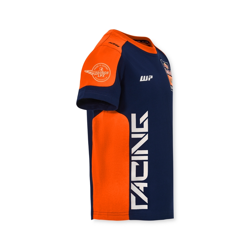 Kinder-T-Shirt KTM Replica Team blau-orange