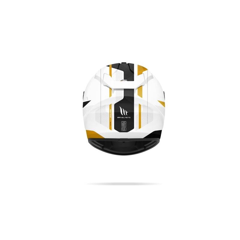 MT Rapide Duel Integral Motorradhelm weiß-gold