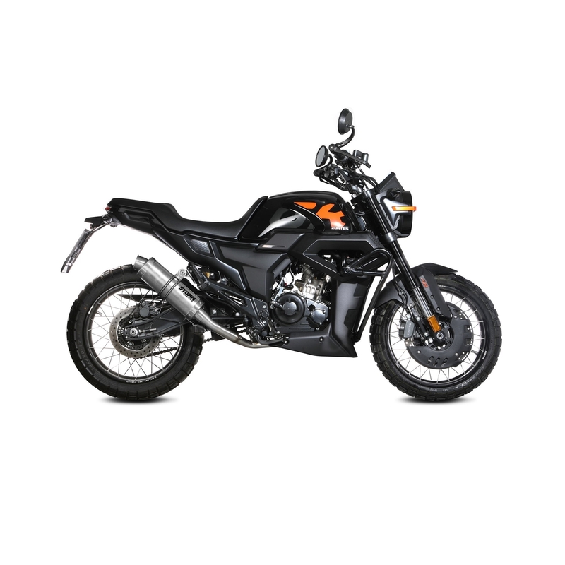 Auspuff komplett 1x1 STORM GP Edelstahl für ZONTES ZT 125 2021-2024