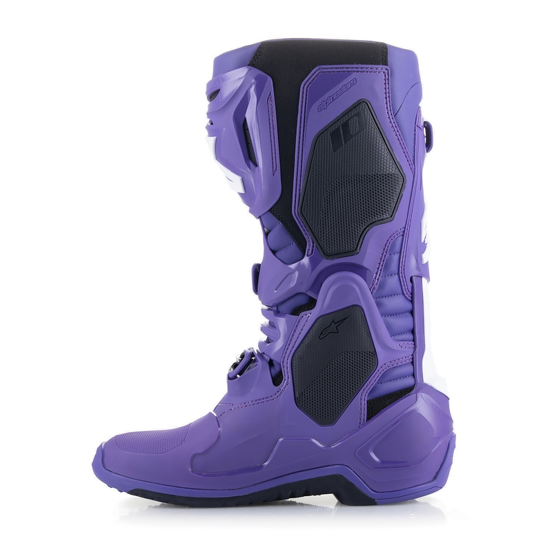 Alpinestars Tech 10 Motorradstiefel lila-schwarz-weiß