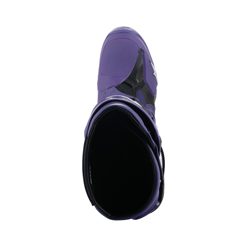 Alpinestars Tech 10 Motorradstiefel lila-schwarz-weiß