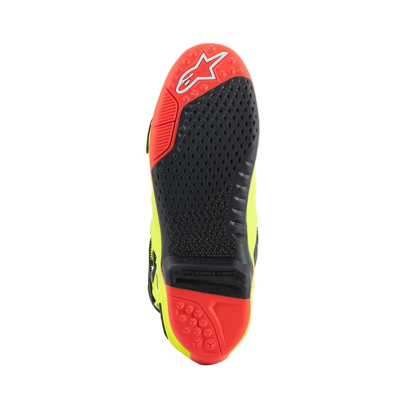 Motorradstiefel Alpinestars Tech 10 gelb fluo-schwarz-rot fluo