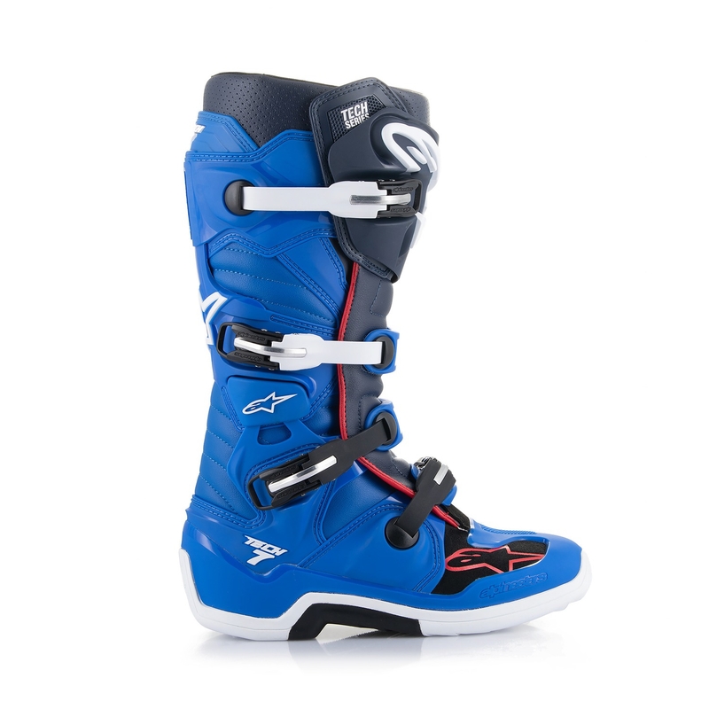 Alpinestars Tech 7 2024 blau-rot-weiß Motorradstiefel