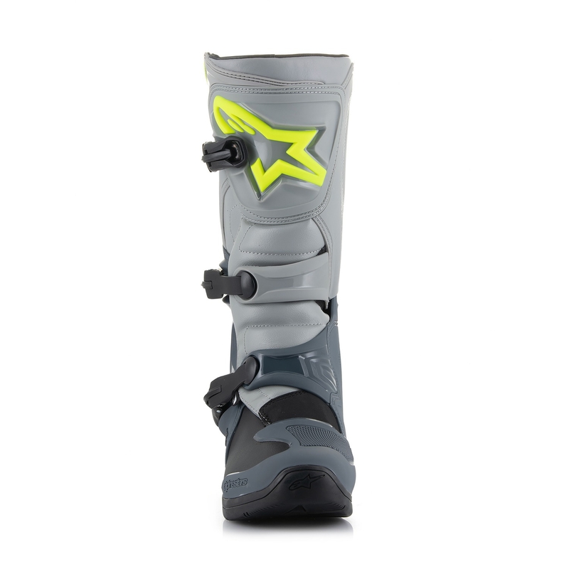 Alpinestars Tech 3 Motorradstiefel hellgrau-schwarz-fluogelb