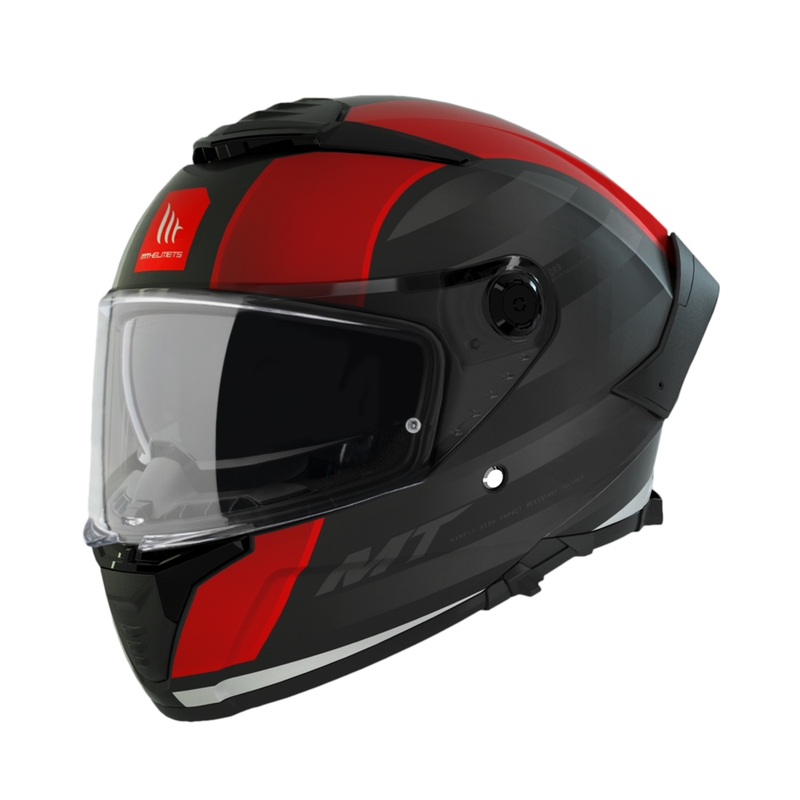 MT THUNDER 4 SV TREADS B5 schwarz-roter Integral-Motorradhelm
