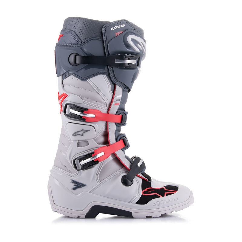 Alpinestars Tech 7 Enduro 2024 grau-fluo-schwarz Motorradstiefel