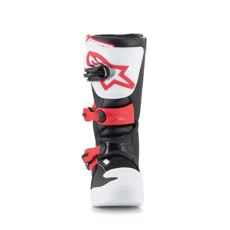 Alpinestars Tech 3S Jugend Weiß-Schwarz-Rot Kinder-Motorradstiefel