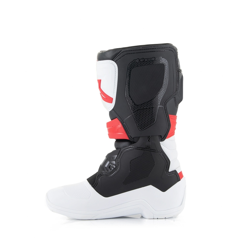 Alpinestars Tech 3S Jugend Weiß-Schwarz-Rot Kinder-Motorradstiefel