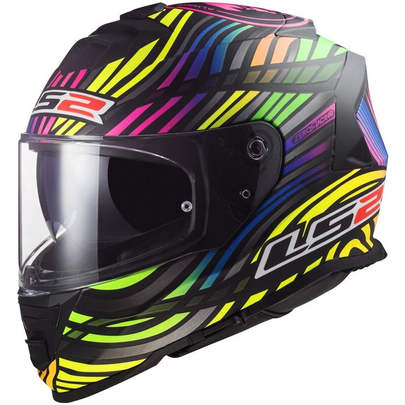 LS2 FF800 Storm II Power Integral Motorradhelm schwarz-regenbogen matt