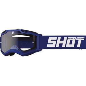 Kinder-Motocross-Brille Shot Rocket Kid 2.0 blau (klares Plexiglas)