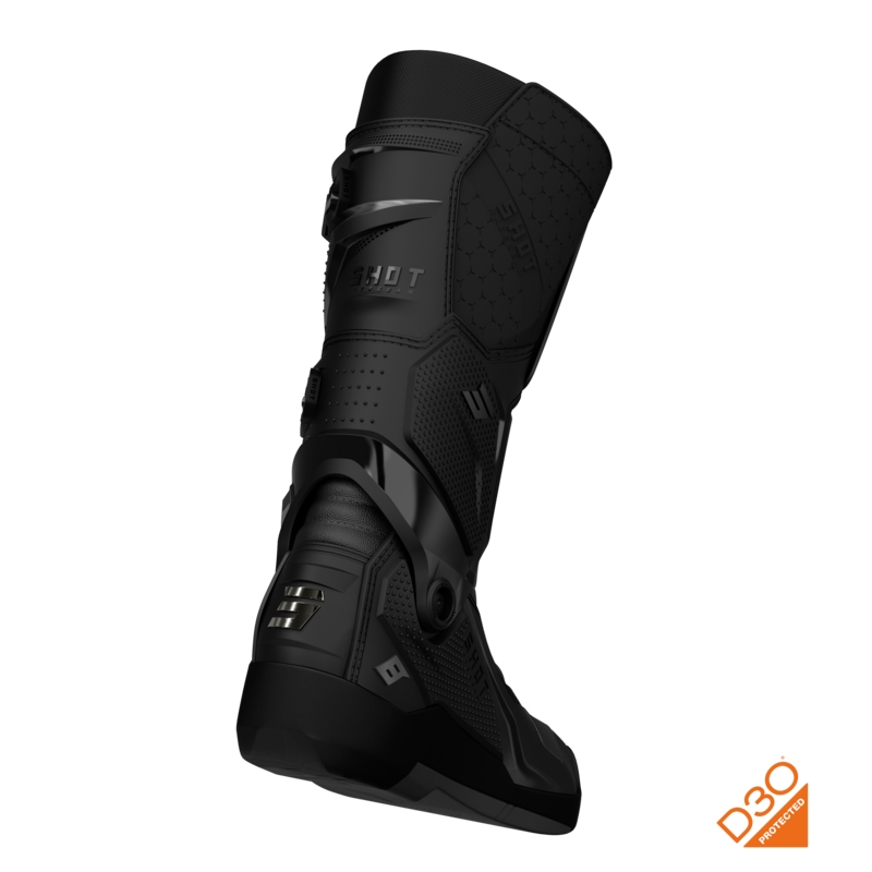 Shot Race 8 Chrom Schwarz Motorradstiefel