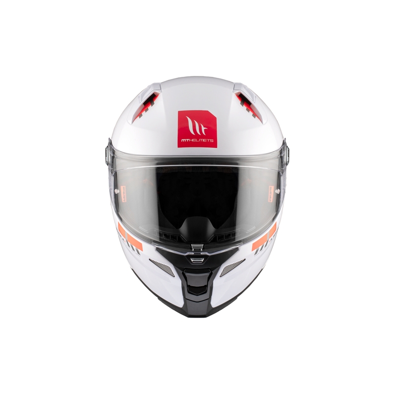 MT REVENGE 2 S SOLID A0 Integral Motorradhelm glänzend weiß