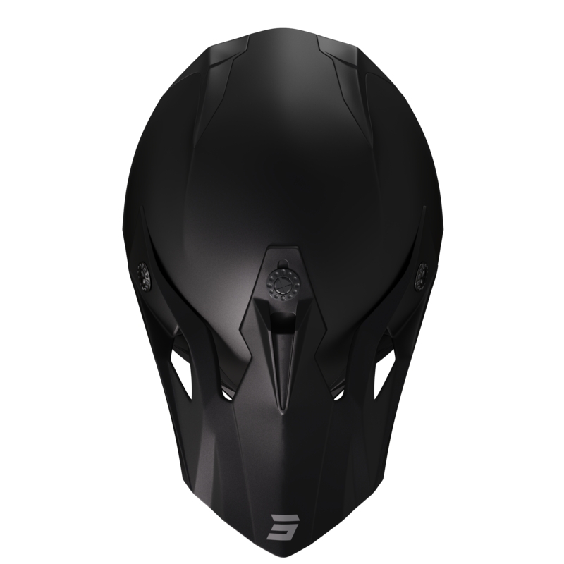 Motocross-Helm Shot Pulse Solid 2.0 schwarz-matt