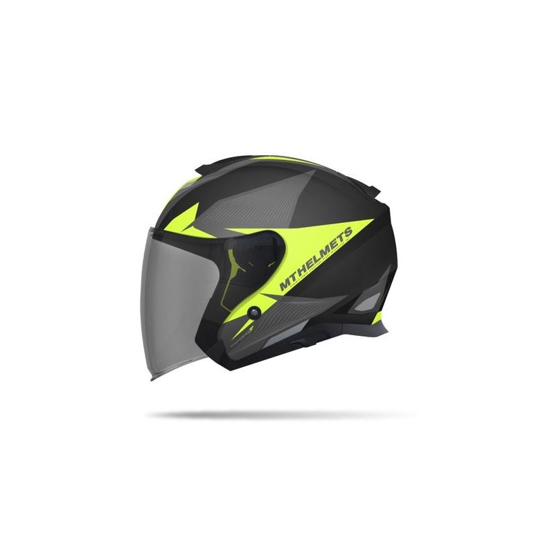 Motorradhelm Open MT Thunder SV Jet Wing schwarz matt-fluo gelb Ausverkauf