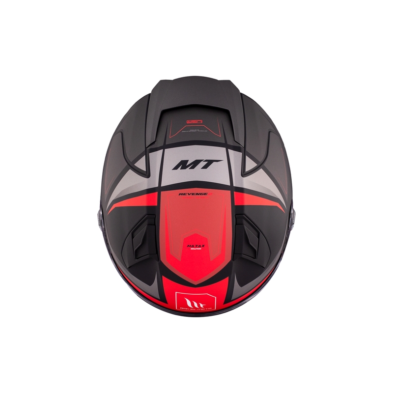 MT REVENGE 2 S HATAX B5 schwarz-grau-weiß Integral-Motorradhelm