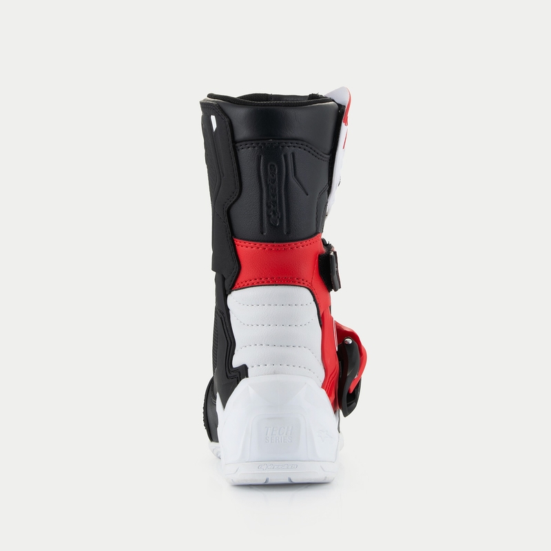 Alpinestars Tech 3S Kids 2024 Schwarz, Weiß und Rot Motorradstiefel für Kinder
