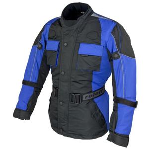Kinder-Motorradjacke Roleff schwarz-blau