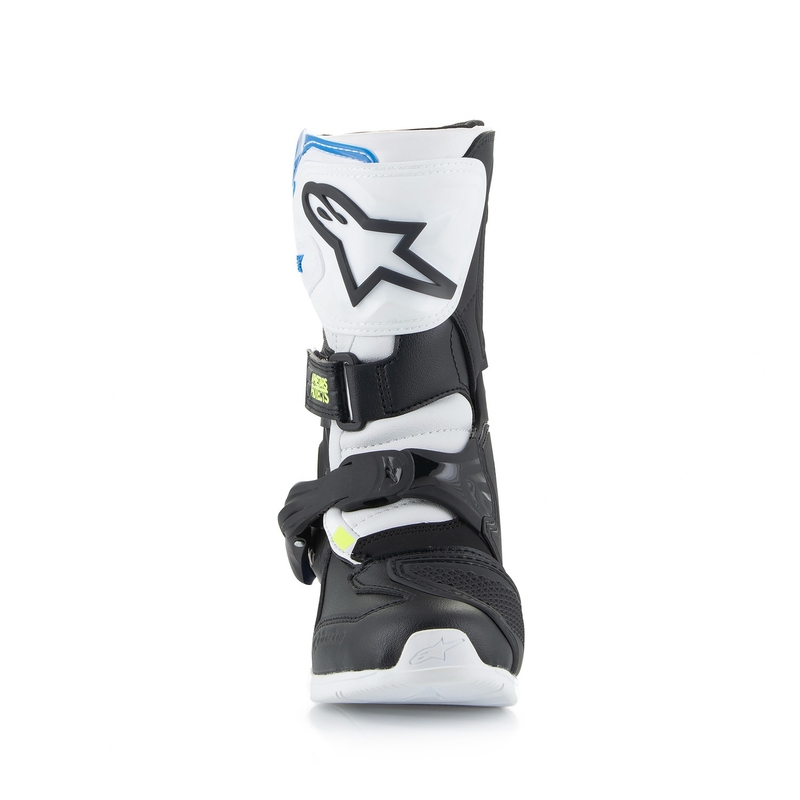 Alpinestars Tech 3S Kinder Motorradstiefel Weiß-Schwarz-Blau