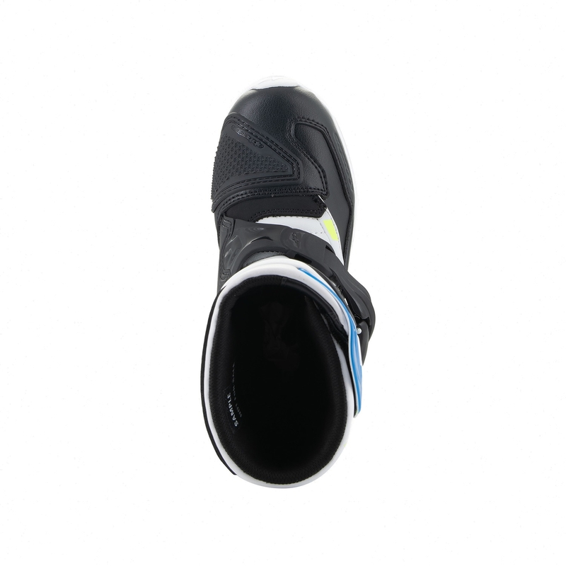 Alpinestars Tech 3S Kinder Motorradstiefel Weiß-Schwarz-Blau