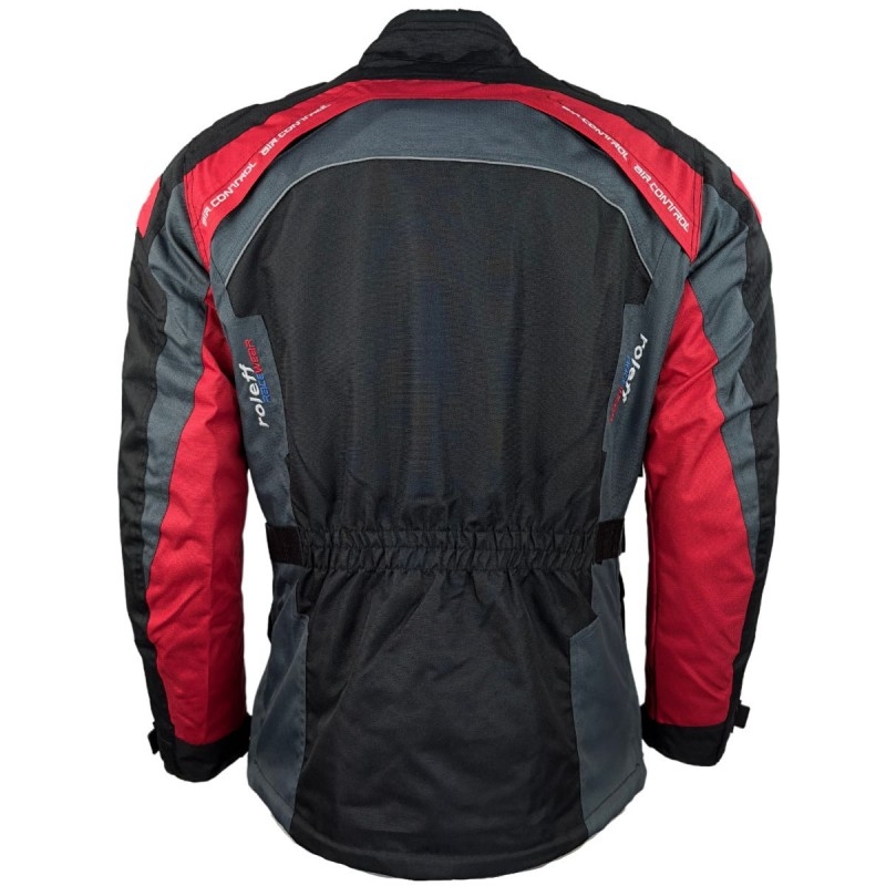 Roleff Liverpool Motorradjacke schwarz-rot