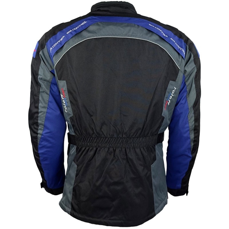 Roleff Liverpool schwarz-blaue Motorradjacke