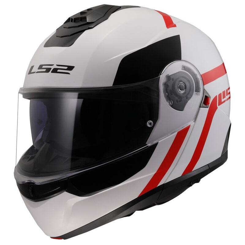 Klapphelm LS2 FF908 Strobe II Autox weiß-rot