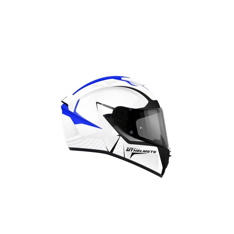 MT Blade 2 SV Blaster Integral Motorradhelm weiß und blau