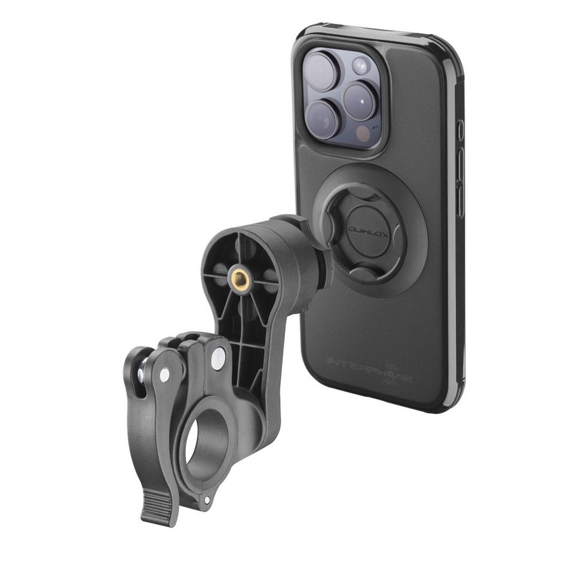 Schutzhülle Interphone QUIKLOX Tetraforce - Apple iPhone 15 Pro schwarz