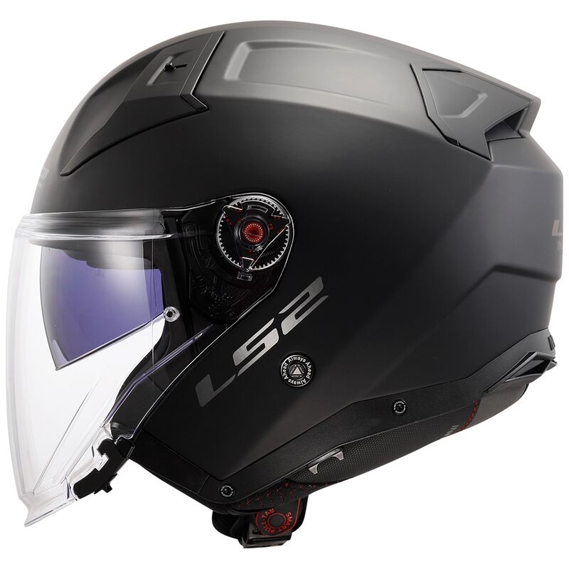 Offener Motorradhelm LS2 OF603 Infinity II Solid Black Matte